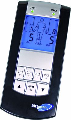 Dittmann TENS 240 Elektrotherapie Gerät mit 2 Kanälen & 8 Programmen