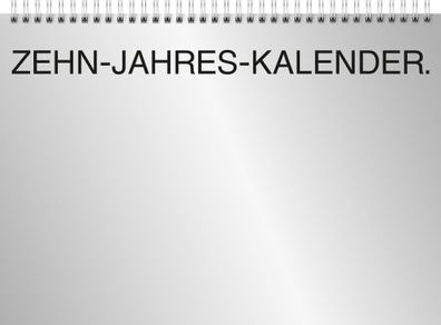 2026 Brunnen Zehnjahres-Kalender 2026-2035 A4 quer 297×210 mm