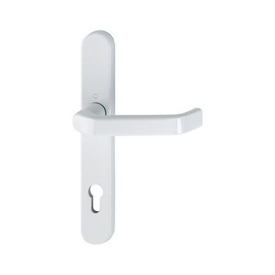 Liverpool Hoppe Schmalschild Langschild Halbgarnitur Verkehrsweiß Türdrücker