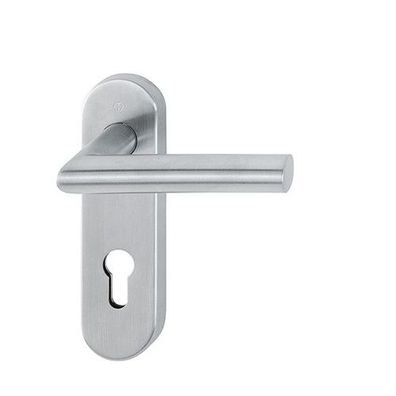 Amsterdam Hoppe Edelstahl matt Feuerschutzgarnitur Kurzschildgarnitur PZ