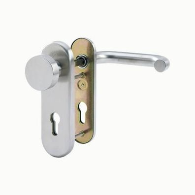 Hoppe Paris FS-E58/3331K/353K-1/138F FS Kurzschild Wechselgarnitur PZ Edelstahl matt