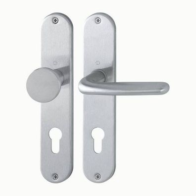 Hoppe Cardiff E48/302/E1850Z Hoppe Wechselgarnitur Langschild PZ Edelstahl matt