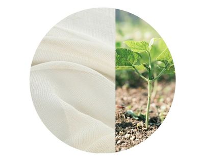 Meterware, Preis pro 1 lfdm: Abdeck-Gaze aus Bio-Baumwolle, 245 cm breit !!