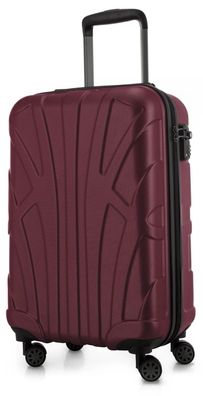 Suitline - Hartschalenkoffer 40L, 55cm, TSA-Schloss ABS Matt Rot