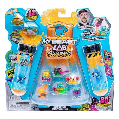 Mr. Beast Lab Swarms Minifiguren 12er-Pack Mega Lab 3 3 cm Sortiment (4)