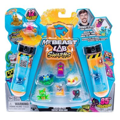 Mr. Beast Lab Swarms Minifiguren 12er-Pack Mega Lab 4 3 cm Sortiment (4)