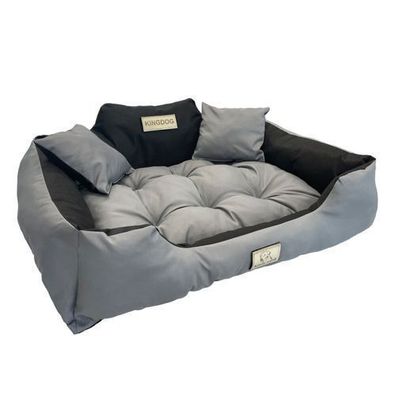 Hundebett KingDog 2 Kissen 15x15 Hundekorb Haustierbett PVC-Material