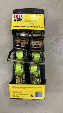Easy Work Spanngurt Ratschenspanngurt Satz 2-tlg. Set 50 Stück