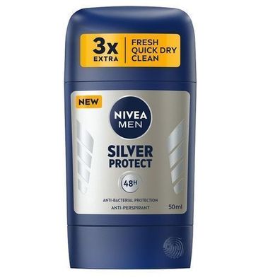 Nivea Men Silver Protect Deodorant Stick, 50ml
