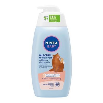 Nivea Baby Feuchtigkeitsspendende Pflegemilch, Sanfte Pflege, 500 ml