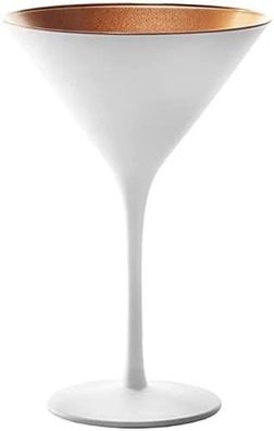 Stölzle Lausitz Set 6 Stück Elements Cocktailschale weiss-bronze 140 00 25 EL088