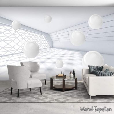 Vlies Fototapete Wandtapete Wandbilder Moderne Abstrakte 3D Kugel 4319
