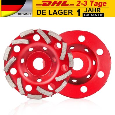 Profi Diamant Schleiftopf 125mm Schleifteller Beton Estrich Granit Topfscheibe ?