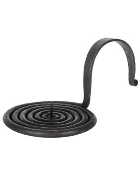 Kerzenleuchter, eingerollt, handgeschmiedet