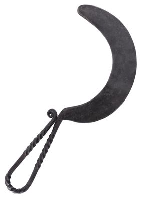 Handgeschmiedete mittelalterliche Sichel aus Stahl
