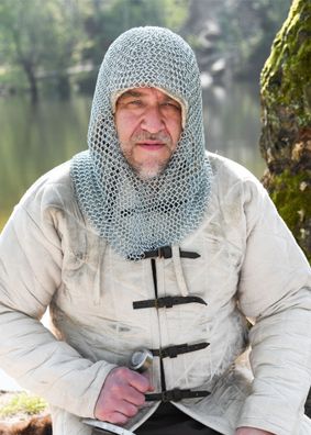 Kettenhaube, V-Auschnitt, ID9mm, verzinkt