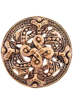 Wikinger Fibel Vier Elemente aus Bronze