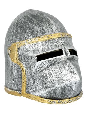 Kinder Ritterhelm Hundsgugel mit Klappvisier, Kunststoff