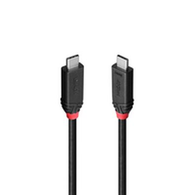 LINDY 0.5m USB4 240W Typ C Kabel, Black Line