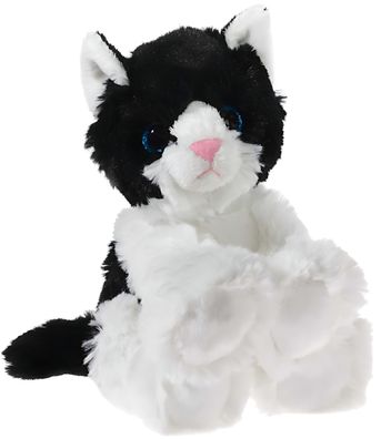 Heunec Misanimo Glitter-Kitty Babykatze schwarz/weiß Größe 20 cm