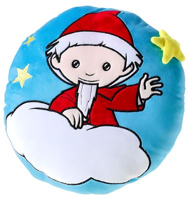 Sandmann Kissen Sandmann mit Wolke und Sternen Größe 25 cm