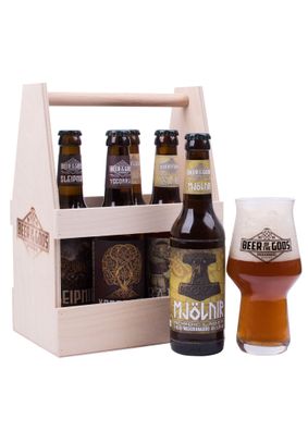 Eine Hand voll Götter - 5 Sorten Wackener Craft Beer nebst Glas