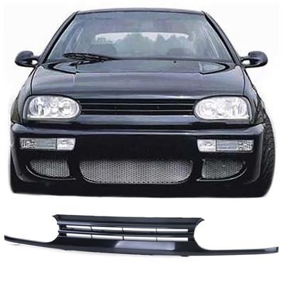ABS Sport Kühlergrill ohne Emblem VR6 Look für VW Golf 3 91-97