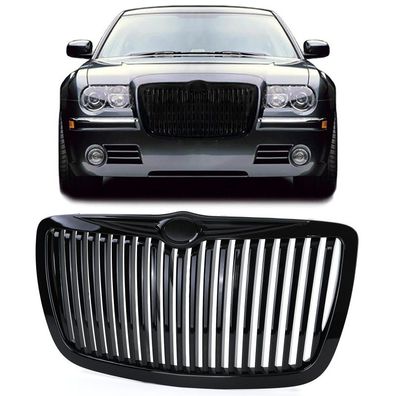 Sport Kühlergrill Frontgrill RR Look Schwarz Glanz für Chrysler 300C 2004–2011