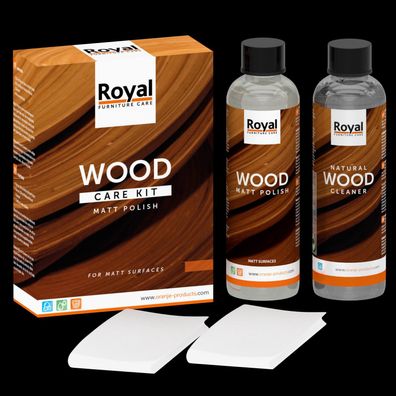 Royal Matt Polish Wood Care Kit + Cleaner 2x250ml