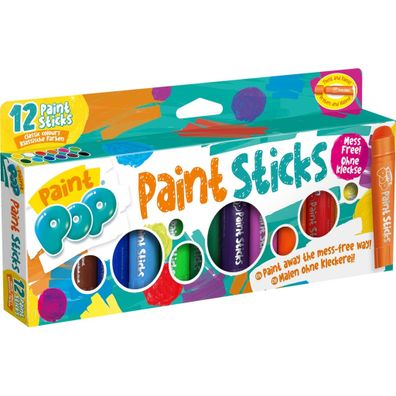 Paint Pop: Paint Sticks 12-Pack (klassische Farben)