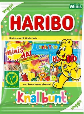 Haribo Fruchtgummi Mischung Knallbunt Minis 230 g