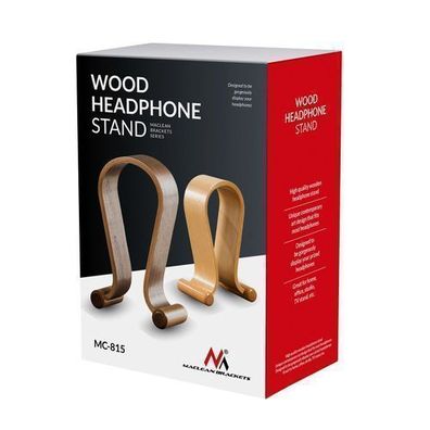 Maclean Brackets MC-815 Kopfhörerständer Universal Kopfhörerständer aus Holz