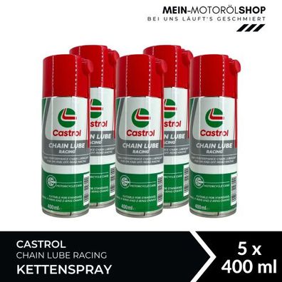 Castrol Chain Lube Racing Kettenspray 5x400 ML