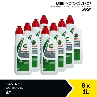 Castrol Outboard 4T 8x1 Liter