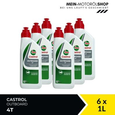 Castrol Outboard 4T 6x1 Liter