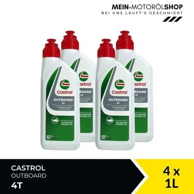 Castrol Outboard 4T 4x1 Liter