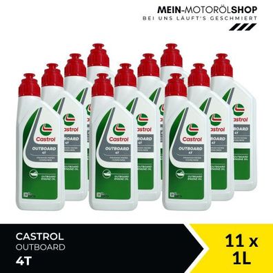 Castrol Outboard 4T 11x1 Liter