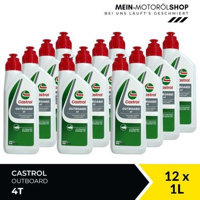 Castrol Outboard 4T 12x1 Liter