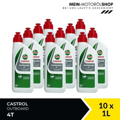Castrol Outboard 4T 10x1 Liter