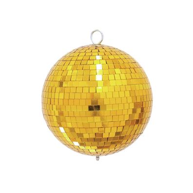Spiegelkugel 20cm gold Discokugel Mirrorball Disko Partykugel Dekokugel