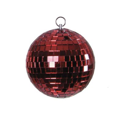 Spiegelkugel 20cm rot Discokugel Mirrorball Disko Partykugel Dekokugel