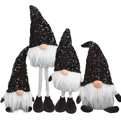 Deko Wichtel Weihnachtswichtel schwarz