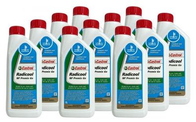 Castrol Radicool NF Premix Go Kühlerfrostschutz (-37 °C) gebrauchsfertig 11x1 Liter