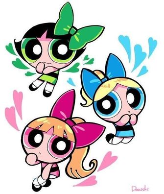 Tortenaufleger Powerpuff Girls Personalisierter Essbare Tortendekoration aus Fondant