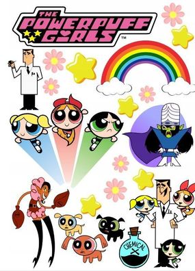 Tortenaufleger Powerpuff Girls Personalisierter Essbare Tortendekoration Fondant P1