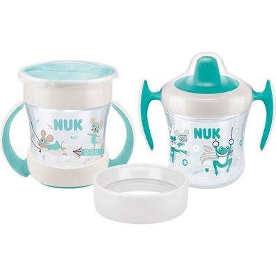 NUK Trinkbecher Mini Cups Set 3in1 160ml ab 6 M. mint&türkis