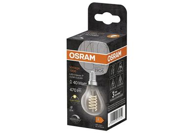 OSRAM LED Filament LED CL P 40 D 4,8W/827 S FIL E14 351675