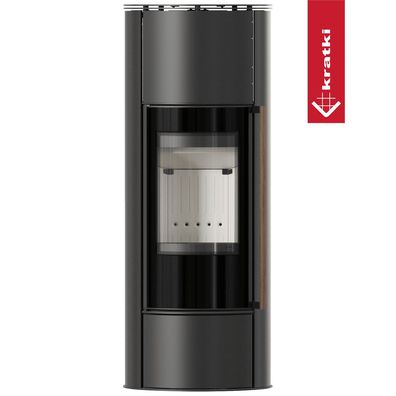 Stahlkaminofen ERIK 5,5 kW Ø150 Schwarz – Modern, Energieeffizient & BImSchV