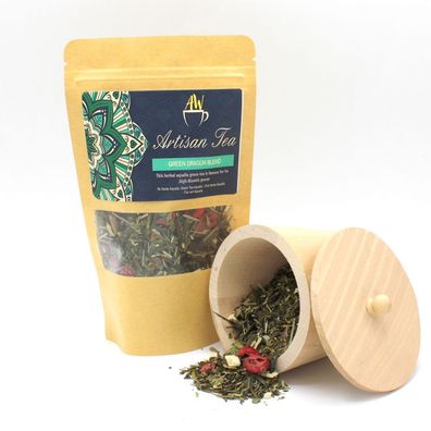Green Dragon Blend – aromatischer grüner Tee Aqualia | 50 g für Teeliebhaber