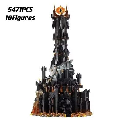 Herr Der Ringe Barad-Dûr Turm mit 10 Figuren Dark Tower Set 1000+ Teile NEU